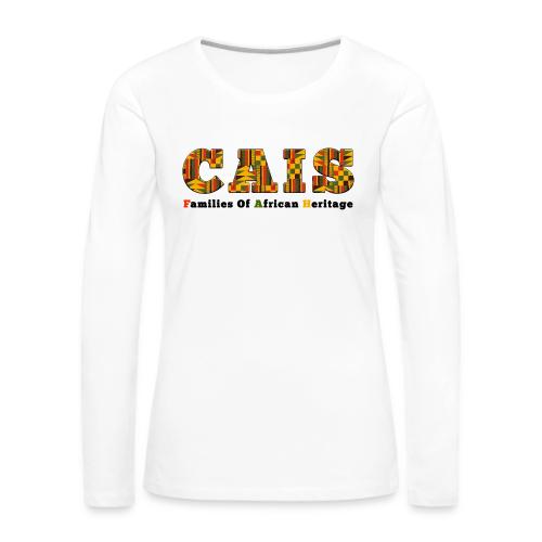 CAIS Families of African Heritage - Women's Premium Slim Fit Long Sleeve T-Shirt