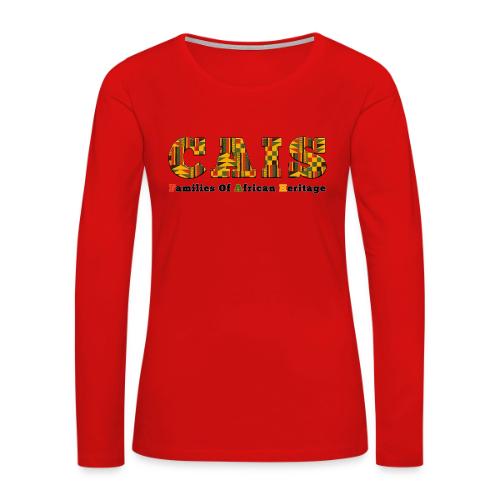 CAIS Families of African Heritage - Women's Premium Slim Fit Long Sleeve T-Shirt