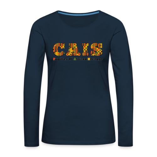 CAIS Families of African Heritage - Women's Premium Slim Fit Long Sleeve T-Shirt
