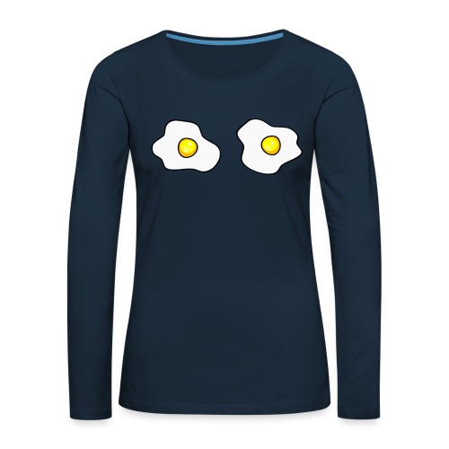 Eggs - Women's Premium Slim Fit Long Sleeve T-Shirt