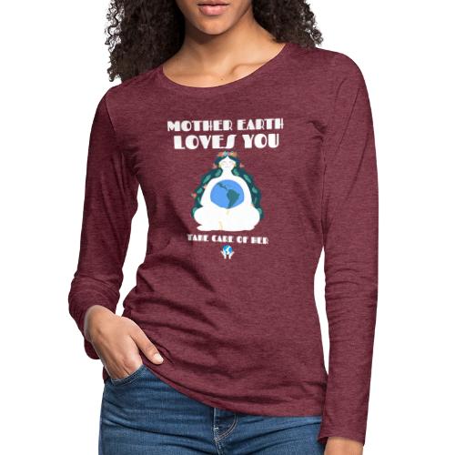 Mother Earth - Women's Premium Slim Fit Long Sleeve T-Shirt