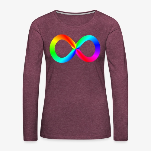 Infinity (Conical symmetry) - Women's Premium Slim Fit Long Sleeve T-Shirt