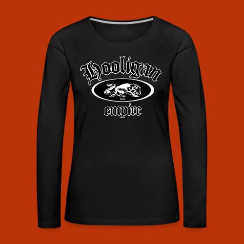 Hooligan Empire Lion Black - Women's Premium Slim Fit Long Sleeve T-Shirt