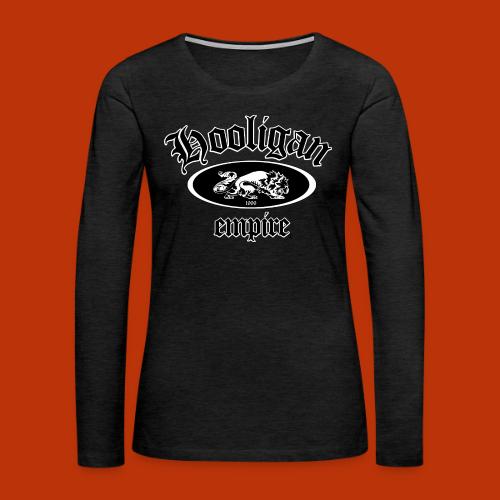 Hooligan Empire Lion Black - Women's Premium Slim Fit Long Sleeve T-Shirt