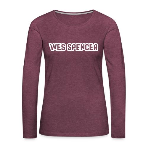 WesSpencerLogo - Women's Premium Slim Fit Long Sleeve T-Shirt