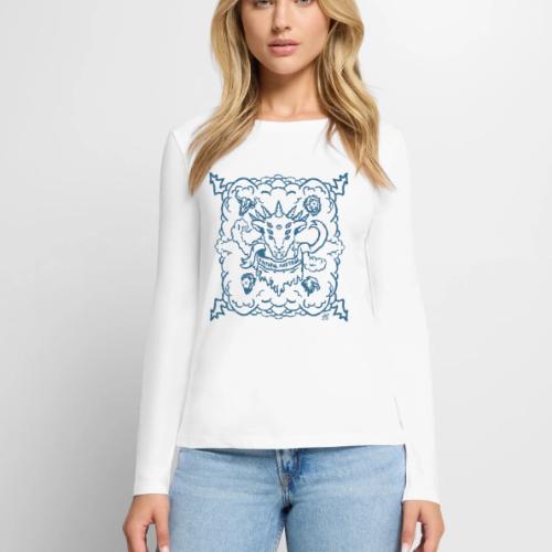 Revelation Lamb Blue - Women's Premium Slim Fit Long Sleeve T-Shirt
