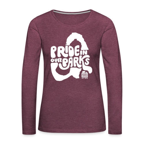 Pride in Our Parks Arches - Women's Premium Slim Fit Long Sleeve T-Shirt