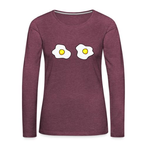 Eggs - Women's Premium Slim Fit Long Sleeve T-Shirt