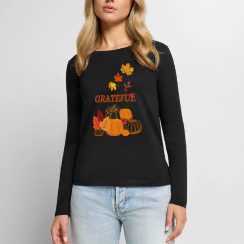 Grateful - Women's Premium Slim Fit Long Sleeve T-Shirt