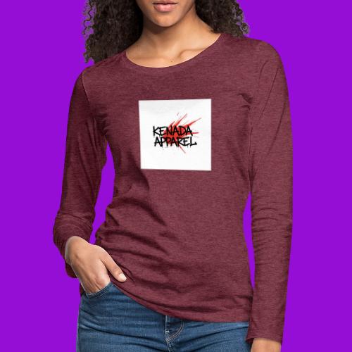Kenada Apparel graffiti splash - Women's Premium Slim Fit Long Sleeve T-Shirt
