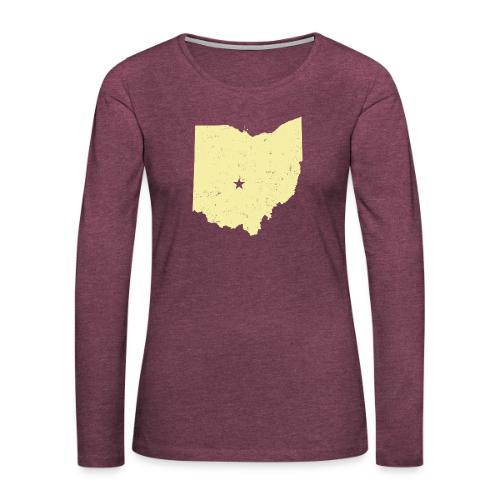 Columbus - Women's Premium Slim Fit Long Sleeve T-Shirt