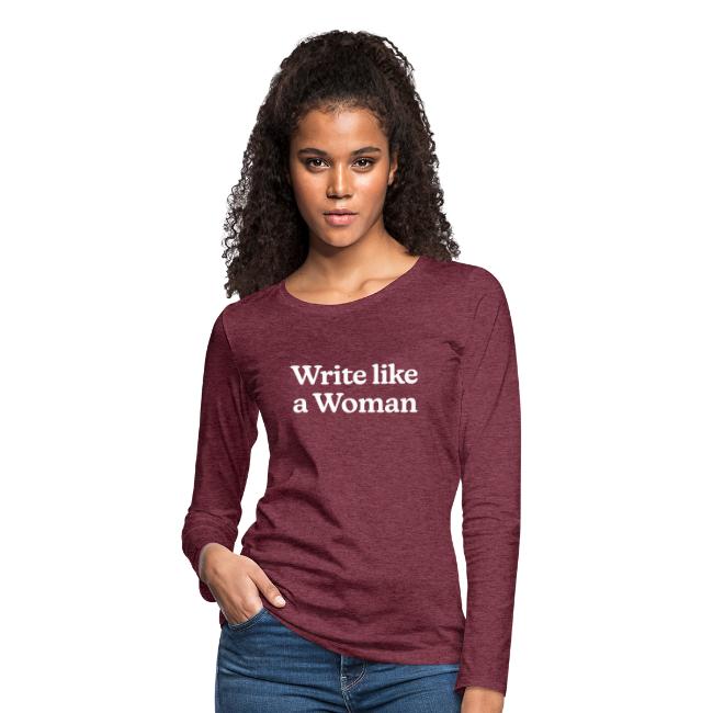 Write Like a Woman (white text)