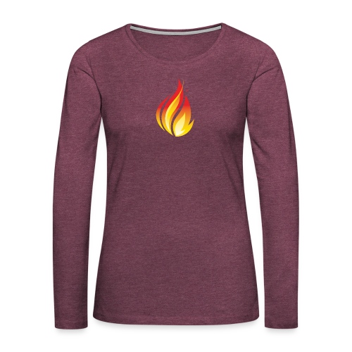 HL7 FHIR Flame Logo - Women's Premium Slim Fit Long Sleeve T-Shirt