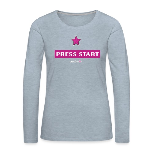VS Press Start - Women's Premium Slim Fit Long Sleeve T-Shirt
