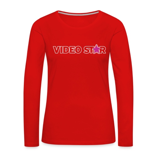 Video Star Logo - Women's Premium Slim Fit Long Sleeve T-Shirt