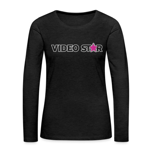 Video Star Logo - Women's Premium Slim Fit Long Sleeve T-Shirt