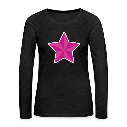 Video Star Icon - Women's Premium Slim Fit Long Sleeve T-Shirt
