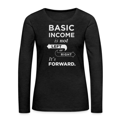 Basic Income Arrows V.2 - Women's Premium Slim Fit Long Sleeve T-Shirt