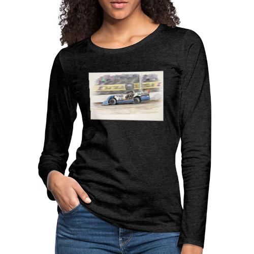 Jonathan Davenport's #49 - Women's Premium Slim Fit Long Sleeve T-Shirt