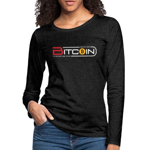 What's New About BITCOIN SHIRT STYLE - Women's Premium Slim Fit Long Sleeve T-Shirt