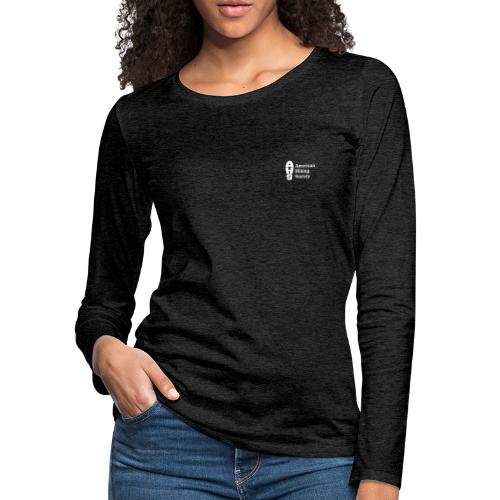 American Hiking Society Logo - Women's Premium Slim Fit Long Sleeve T-Shirt