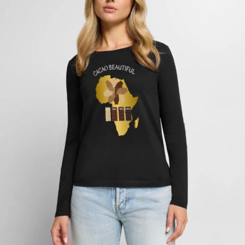 Cacao Beautiful - Women's Premium Slim Fit Long Sleeve T-Shirt