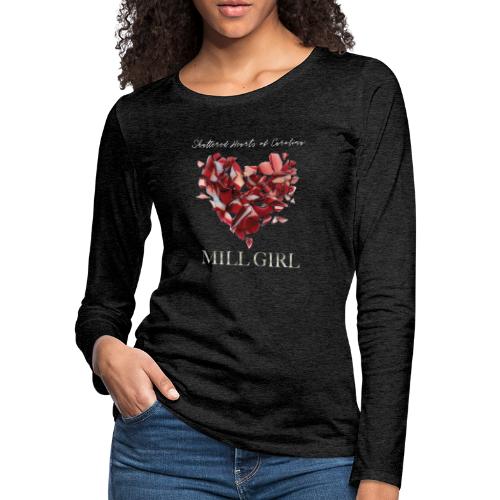 Mill Girl Block Print - Women's Premium Slim Fit Long Sleeve T-Shirt