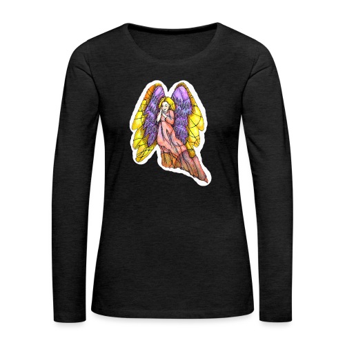 Angel2 - Women's Premium Slim Fit Long Sleeve T-Shirt