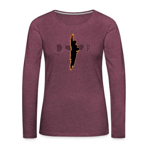 Rising Dragon Fist - Women's Premium Slim Fit Long Sleeve T-Shirt