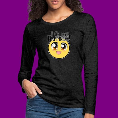 I choose happiness - A Course in Miracles - Women's Premium Slim Fit Long Sleeve T-Shirt