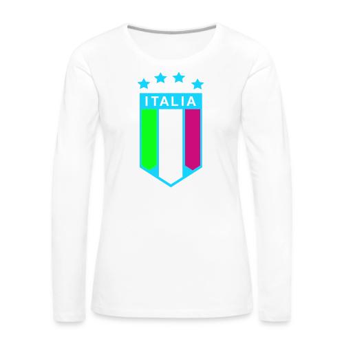 4 Star Italia Shield - Women's Premium Slim Fit Long Sleeve T-Shirt