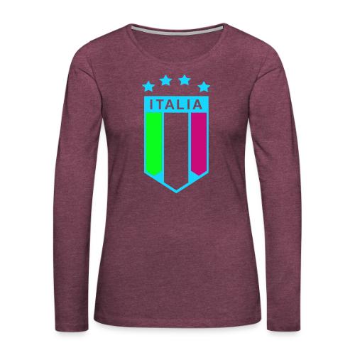 4 Star Italia Shield - Women's Premium Slim Fit Long Sleeve T-Shirt
