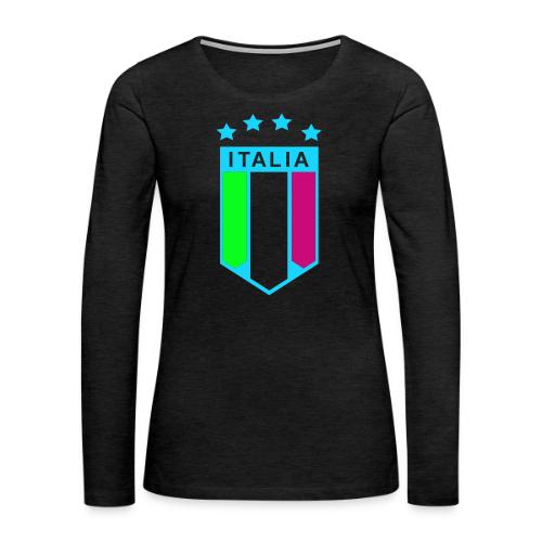 4 Star Italia Shield - Women's Premium Slim Fit Long Sleeve T-Shirt