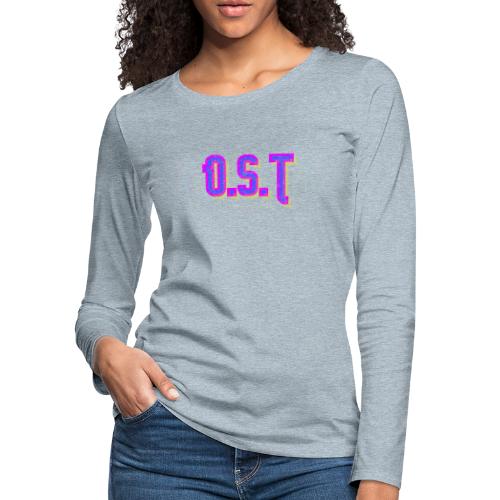 Ost Logo - Women's Premium Slim Fit Long Sleeve T-Shirt