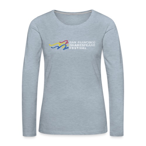 SFSF Grunge Logo - Women's Premium Slim Fit Long Sleeve T-Shirt