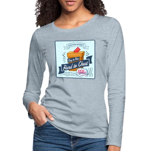 Election Integrity - Women's Premium Slim Fit Long Sleeve T-Shirt