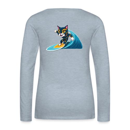 Wavecat Air - Women's Premium Slim Fit Long Sleeve T-Shirt