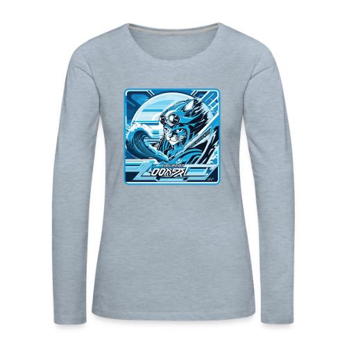 Wavecat Pilot - Women's Premium Slim Fit Long Sleeve T-Shirt