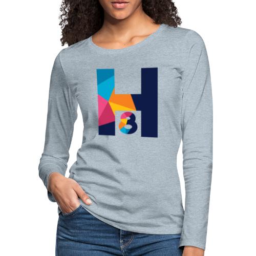 Hilllary 8ight multiple colors design - Women's Premium Slim Fit Long Sleeve T-Shirt