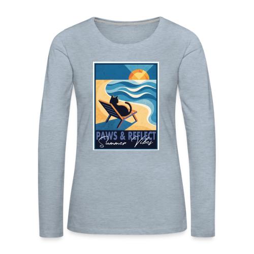 Paws Reflect - Women's Premium Slim Fit Long Sleeve T-Shirt
