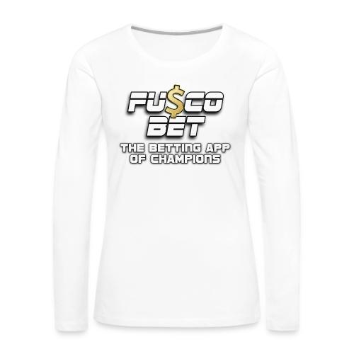 Official FuscoBet Logo - Women's Premium Slim Fit Long Sleeve T-Shirt