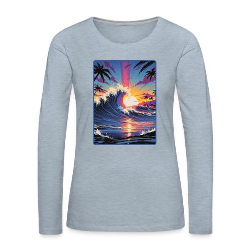 Sunrise Peak - Women's Premium Slim Fit Long Sleeve T-Shirt