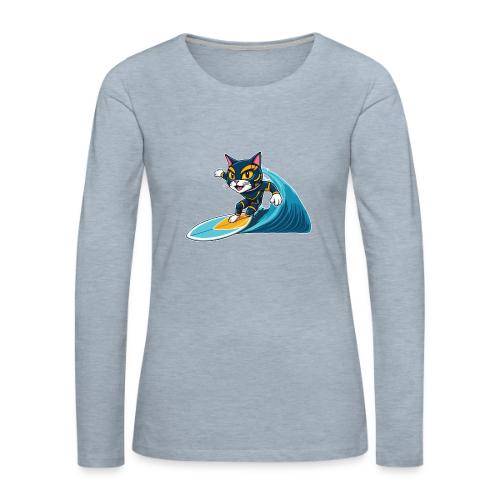 Wavecat Air - Women's Premium Slim Fit Long Sleeve T-Shirt