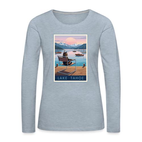 Lake Tahoe Boats - Women's Premium Slim Fit Long Sleeve T-Shirt
