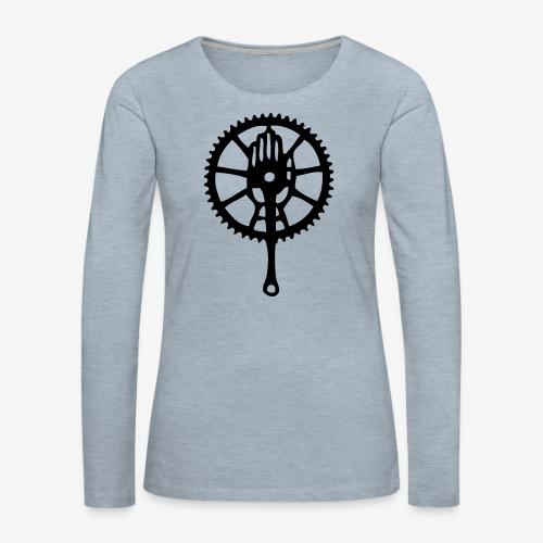 Rudge Chainring - Women's Premium Slim Fit Long Sleeve T-Shirt