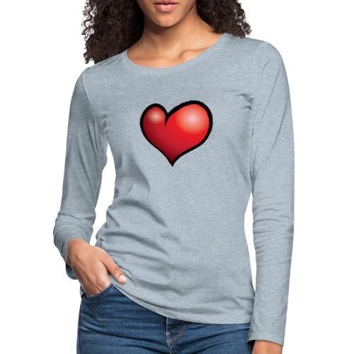 Big Heart - Women's Premium Slim Fit Long Sleeve T-Shirt