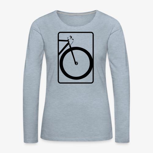 Front Wheel Forward - Women's Premium Slim Fit Long Sleeve T-Shirt