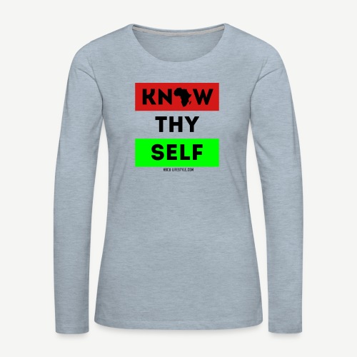 Know Thy Self - Women's Premium Slim Fit Long Sleeve T-Shirt