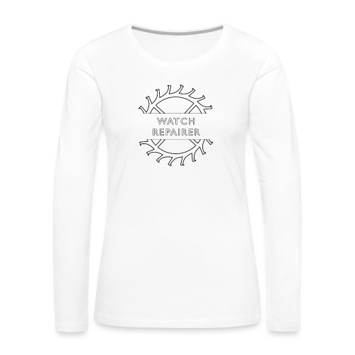 Watch Repairer Emblem - Women's Premium Slim Fit Long Sleeve T-Shirt
