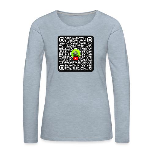 QR CODE - Women's Premium Slim Fit Long Sleeve T-Shirt